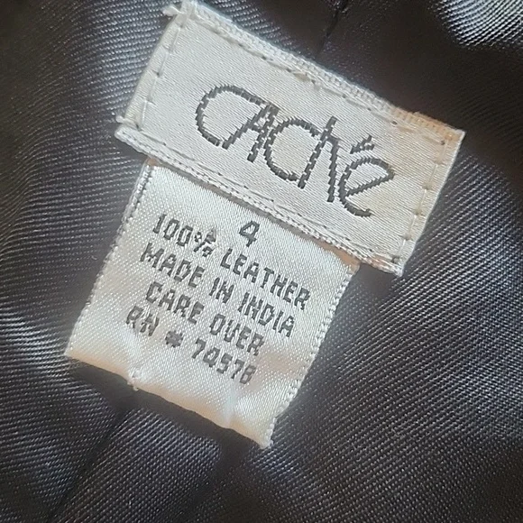 Cache Leather Pants Black Butter Soft Fully Lined Size 4 - Picture 8 of 15